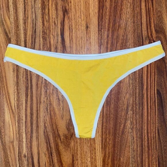 4 For $50 🎃 Thongs NWOT Lace Soft Material Yellow Blue Lingerie - Picture 2 of 6